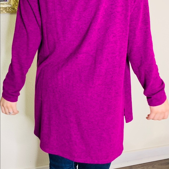 SOLD Gibson cozy convertible neckline sweater - Picture 3 of 5